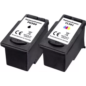 Pack combinado de tinta Renkforce substitui Canon PG-560 + CL-561 (3713C006) compatível preto, ciano, magenta, amarelo RF-I-C-PG560CL561BKCMY2PK RF-5706084 (RF-5706084)