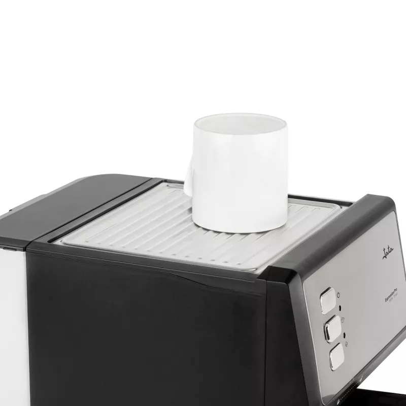 Jata JECA2525 máquina de café expresso, 20 bar, 850 W, depósito de água de 1,8 l, tubo de vapor, preta / aço inoxidável