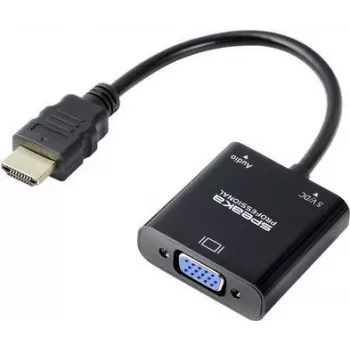 Adaptador HDMI SP-10352148 [1x - 1x VGA] preto Standard 0,15 (SP-10352148)