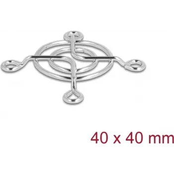Grelha para ventoinha DELOCK 67304 metal, 53×53 mm, prateado — acessório de refrigeração para computador
