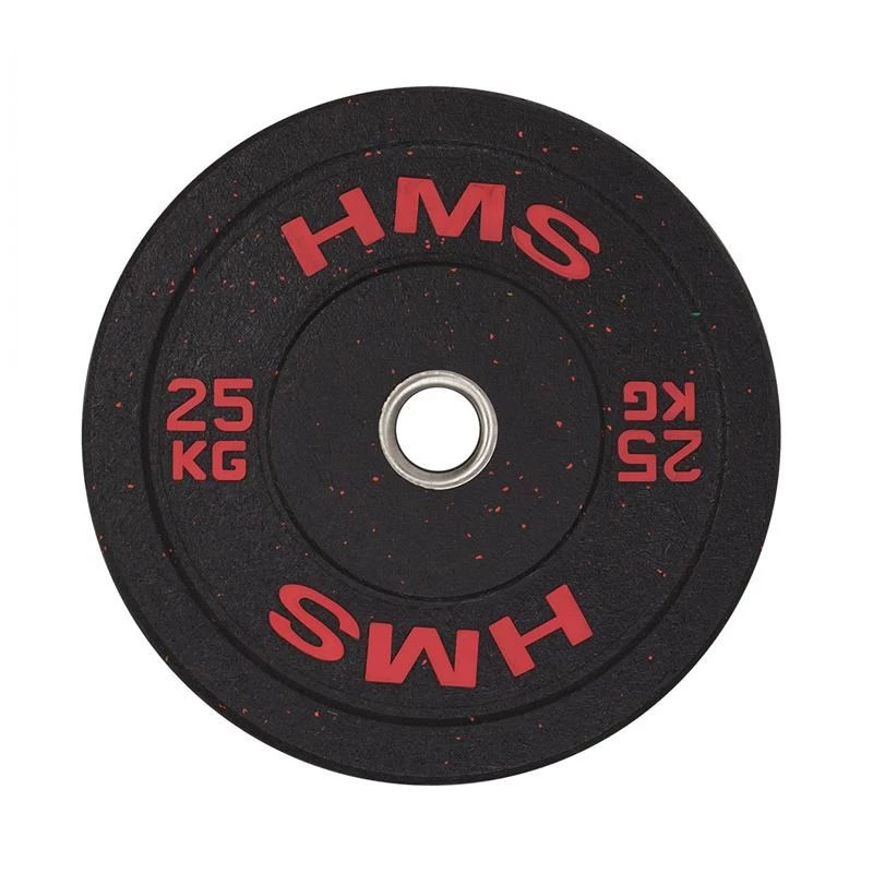 Disco de peso olímpico com revestimento de borracha HMS Fitness HTBR25 1 unid.