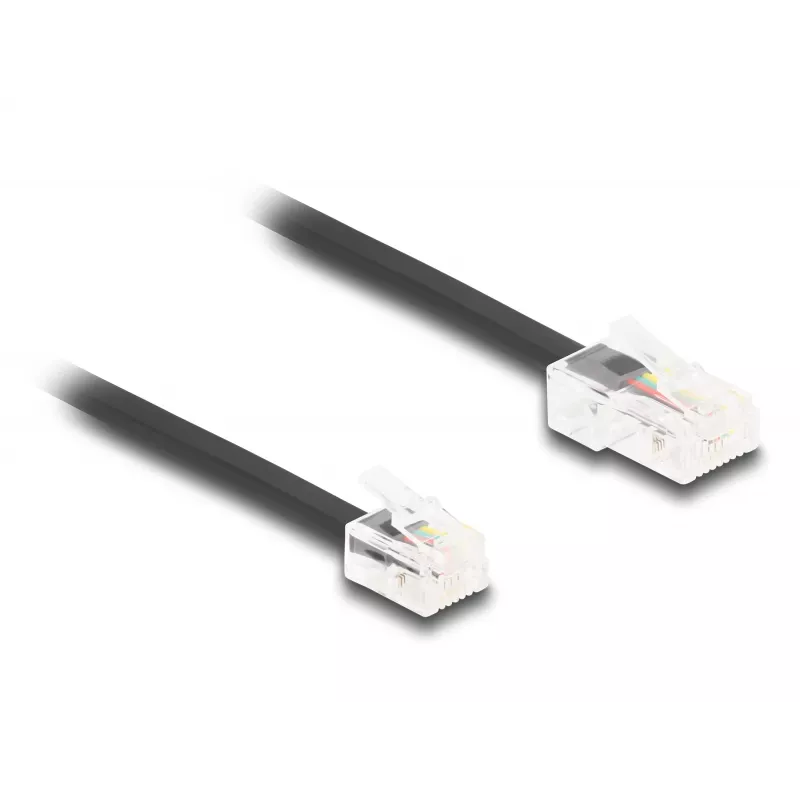 Cabo telefónico DeLOCK ficha RJ45 para ficha RJ11 preto 3 m