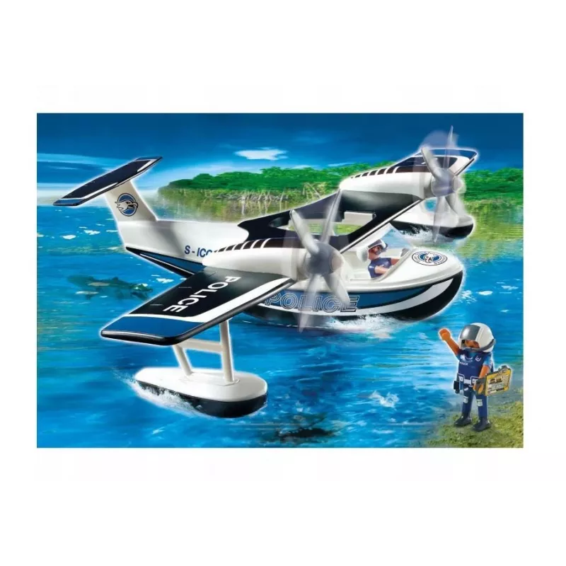 Conjunto de figuras City Action 4445 Hidroavião da Polícia