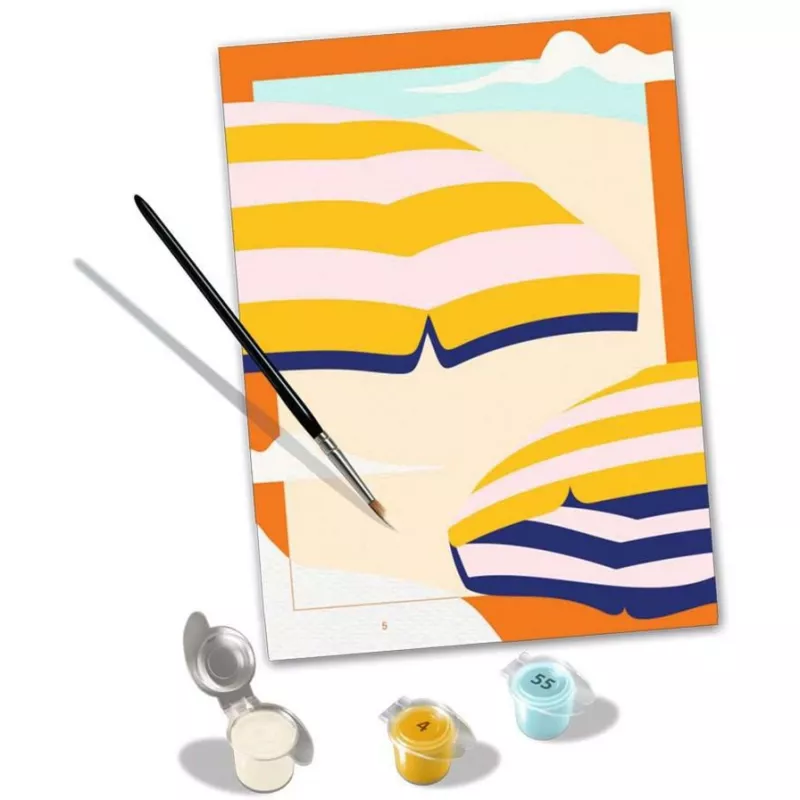 Conjunto de pintura Ravensburger CreArt Sunny Times — conjunto de pintura por números em tela