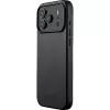 Mujjo Full Leather Case capa para iPhone 17 Pro Max preto