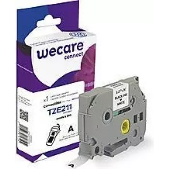 Fita de etiquetar Brother K80014W4 preto sobre branco TZe