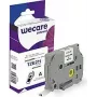 Fita de etiquetar Brother K80014W4 preto sobre branco TZe