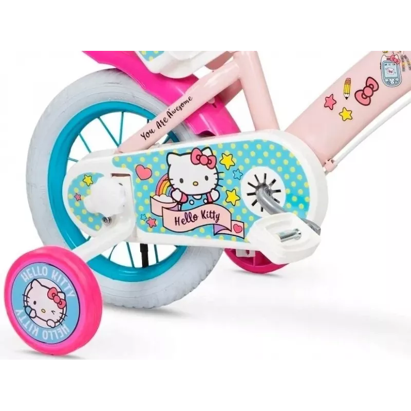 Bicicleta de equilíbrio para criança Toimsa Hello Kitty 30,5 cm modelo 1249 – roda de 30,5 cm, quadro leve