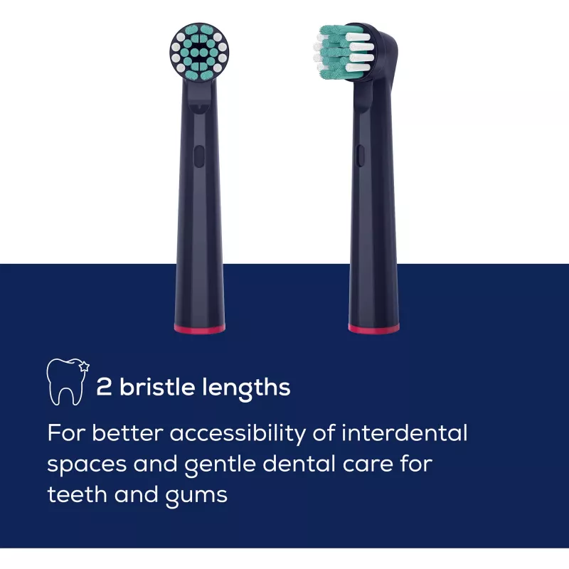 Beurer TB Clean Eco Green Planet cabeças de escova, azul-escuro, pack de 4