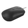 Rato ótico com fio Lenovo GY51D20875 USB Type-C, ambidestro, 2400 DPI, 4 botões, preto