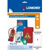 Película PET autoadesiva Lomond para laser A4 25 folhas transparente mate