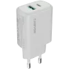 Carregador CANYON OnCharge 250 25W 1xPD 1xQC EU branco