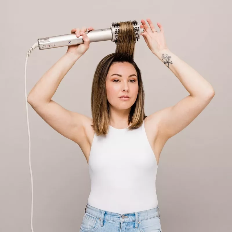 Shark FlexStyle 5-em-1 Air Styler e secador de cabelo com modeladores automáticos, escova plana, escova oval, bocal, difusor, bolsa de armazenamento, sem danos térmicos
