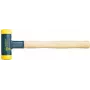 Wiha 02099 martelo de face macia sem ressalto com cabo de nogueira-pecã, 2600 g