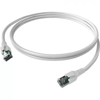 Easylan CP1KWBWBW0005 Cabo de rede RJ45, cabo de rede CAT 6a S/FTP 0,5 m branco 1 unid.