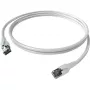 Easylan CP1KWBWBW0005 Cabo de rede RJ45, cabo de rede CAT 6a S/FTP 0,5 m branco 1 unid.