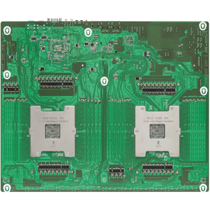 Placa-mãe ASRock GENOA2D24G-2L+ — AMD SoC, Socket SP5, ATX, 24x DDR5-DIMM, até 12,3 TB, 2x GbE