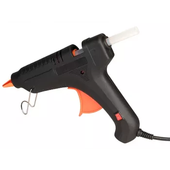 Pistola de cola quente TRACER 46512 P3 preta 100W