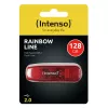 Pen USB Intenso 128 GB USB Type-A 2.0 Vermelho Transparente