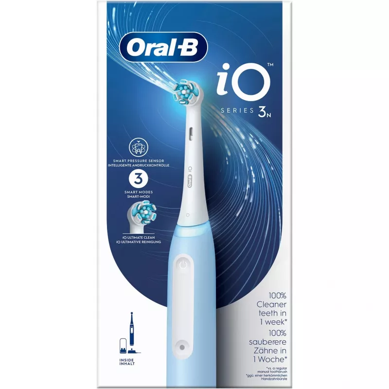 Escova de dentes vibratória Oral-B Braun iO Series 3N adulto azul-claro, branco