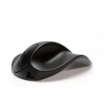 BakkerElkhuizen HandShoeMouse Small Wireless, destro, ótico, RF Wireless, 1000 DPI, preto