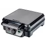 Máquina de waffles Ravanson GR-7030 — 4 waffles, 1100 W, placas antiaderentes, termostato regulável, pega que não aquece