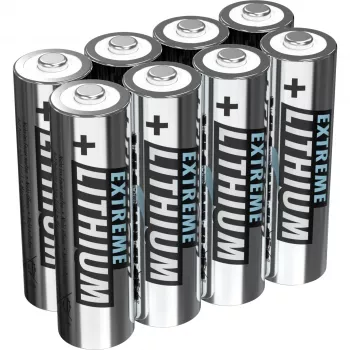 Pilha descartável Ansmann 4+4 Lithium AA