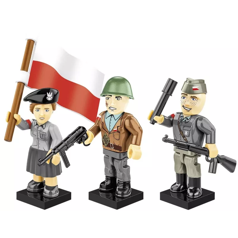 Historical Collection Segunda Guerra Mundial /2057/ LEVANTAMENTO DE VARSÓVIA 1944 3Figuras/35Blocos
