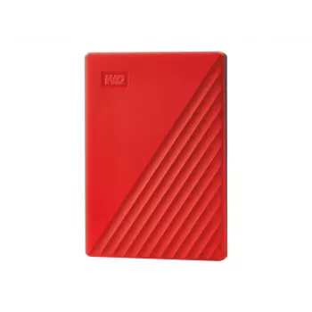 WD My Passport WDBYVG0020BRD - Disco rígido - encriptado - 2TB - externo (portátil) - USB3.0 - AES de 256 bits - vermelho (WDBYVG0020BRD-WESN)