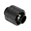 Conector de compressão Bitspower G1/4 rosca macho para 16/11 mm reto — preto mate