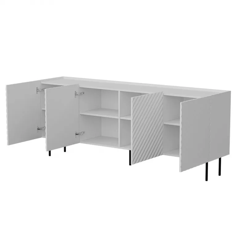 Cama Meble LUCCA 4D cómoda, 200x40x80 cm, branca