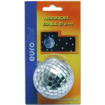 Bola de espelhos 5 cm EUROLITE 50100110 — bola de discoteca decorativa, 5 cm de diâmetro, embalagem blister