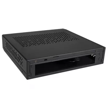 Akasa Cypher MX3 - Mini-Tower - PC - SGCC - preto - Thin Mini-ITX - disco rígido - fonte de alimentação (A-ITX38U3-M1B)