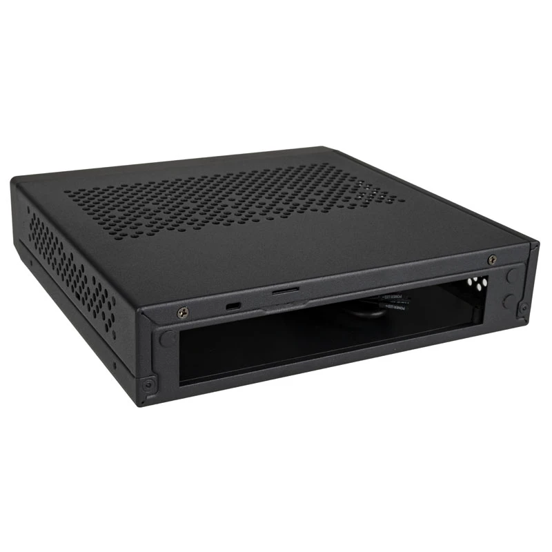Akasa Cypher MX3 - Mini-Tower - PC - SGCC - preto - Thin Mini-ITX - disco rígido - fonte de alimentação (A-ITX38U3-M1B)