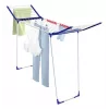 Estendal Leifheit Pegasus 180 Maxx Winged — estendal de chão, 18 m de comprimento de secagem, altura ajustável 1080–1280 mm, 550×1100×1280 mm, azul/branco