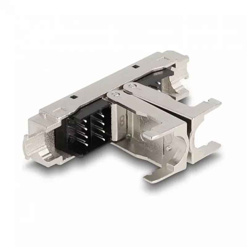 Acoplamento DeLOCK RJ45 LSA para LSA Cat.8.1 sem ferramentas preto