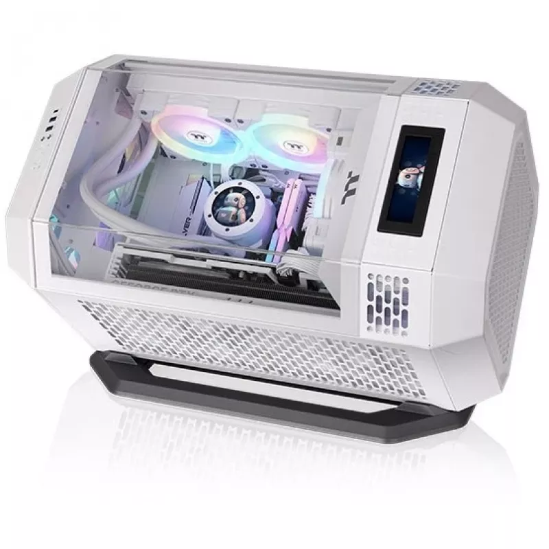 Kit de base para chassis THERMALTAKE para The Tower 250 – posicionamento horizontal, acabamento Snow, preto/branco