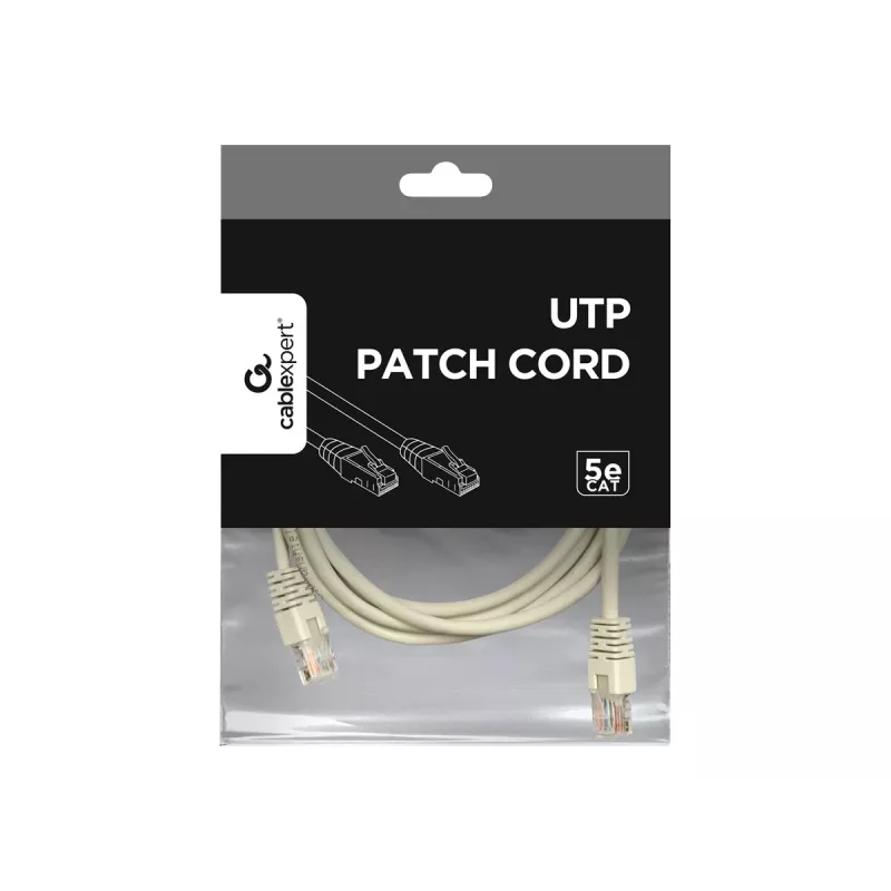 Gembird - Cabo de rede - RJ-45 (M) para RJ-45 (M) - 2 m - UTP - CAT 5e - moldado - cinzento