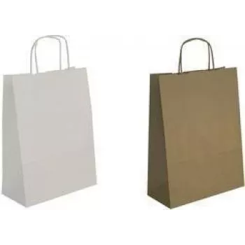 Saco de presente agipa 101646 – papel kraft castanho, 350 × 400 mm, com cordão