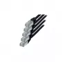 Cabo de rede S/CONN preto Cat6 S/FTP 0.5 m