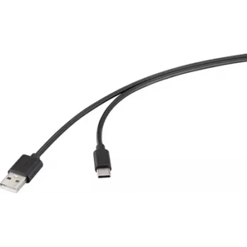 Renkforce Cabo USB USB 2.0 conector macho USB-A, conector macho USB-C® 2,00 m preto RF-6830422 (RF-6830422)