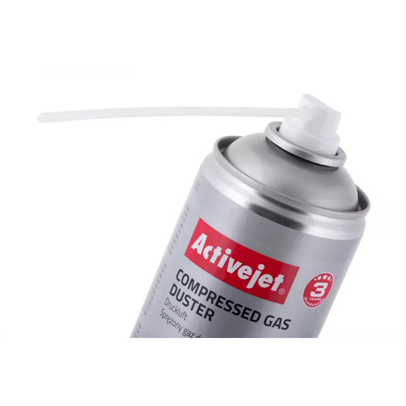 Limpa-impressoras a ar comprimido ActiveJet AOC-200 – spray de limpeza de equipamentos, 400 ml, para metal/plástico, eletrónica
