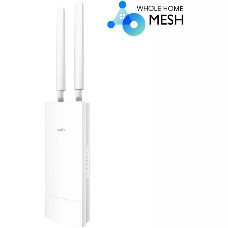 Access Point Cudy AP1300 Outdoor — Banda dupla 2,4/5 GHz, 300/867 Mbit/s, IP65, PoE, 2 antenas externas RP‑SMA
