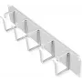 Patch panel ROLINE 19 polegadas 2U aço cinzento 480x85x80 mm