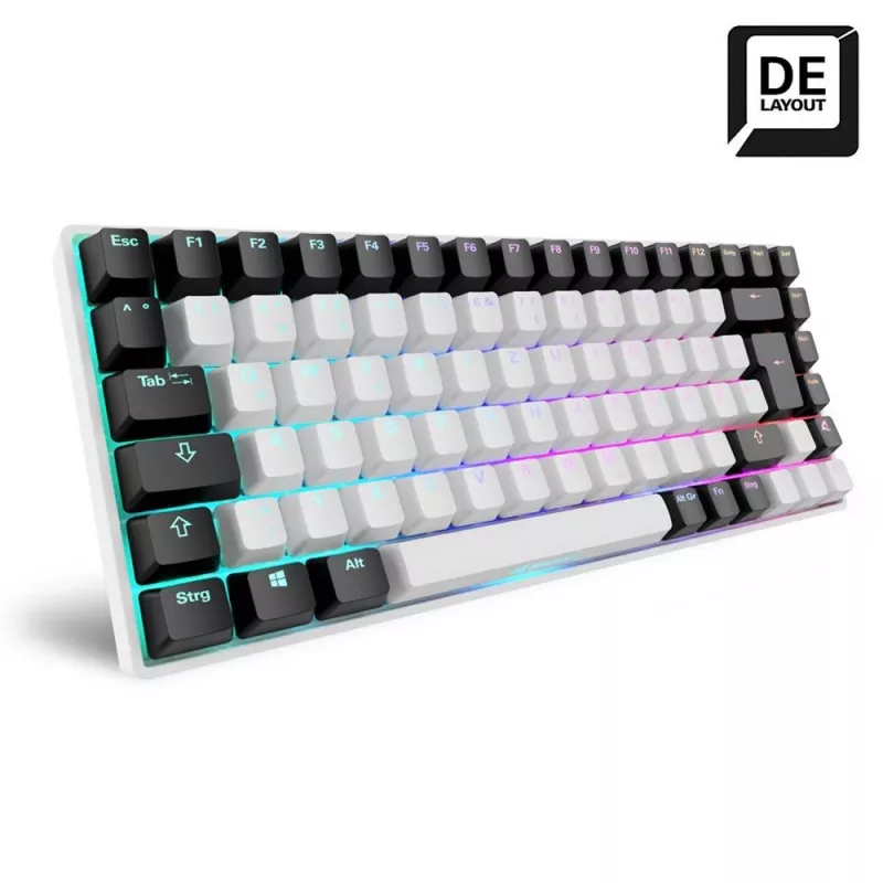 Teclado Sharkoon SKILLER SGK50 S3 75% branco