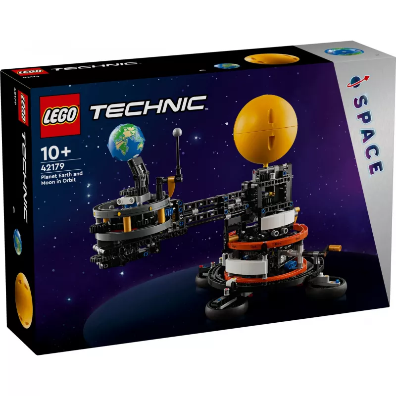 LEGO Technic Planeta Terra e Lua em Órbita Jogos Espaciais para Crianças a partir dos 10 Anos Sistema Solar Brinquedo de Construção com Planetas