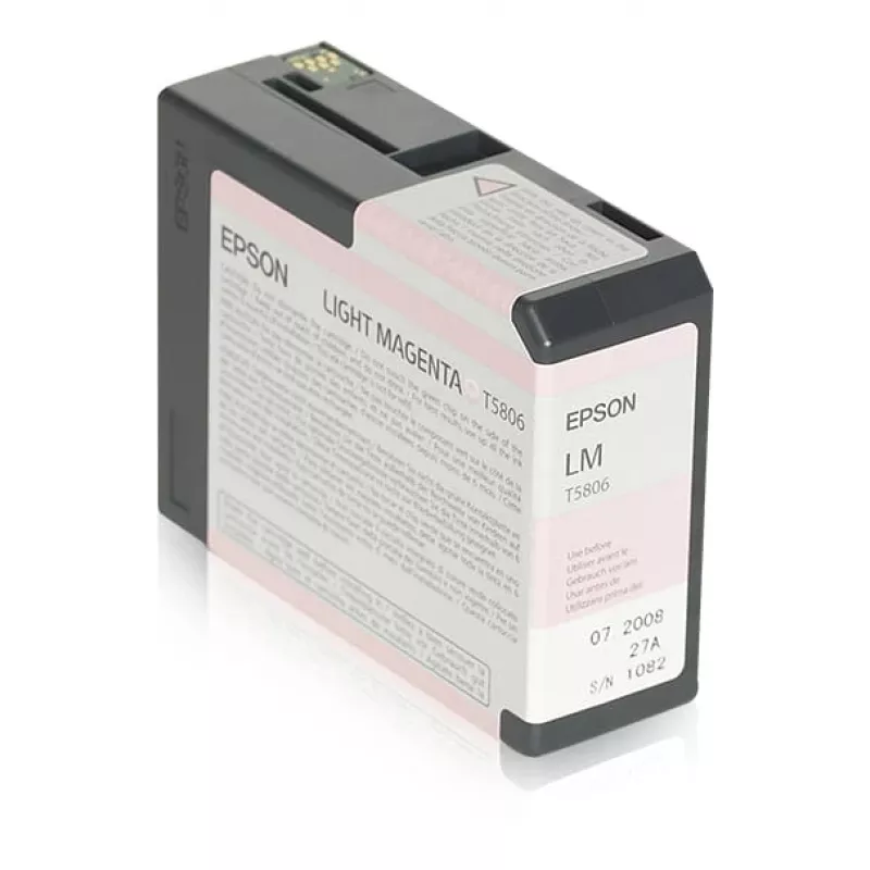 Epson Pacote Individual Magenta Claro T580600, Magenta Claro, Tinta Pigmentada, 80 ml, 1 unid.