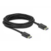 Delock - Cabo DisplayPort - DisplayPort (M) para DisplayPort (M) - DisplayPort 2.0 - 1,0 m - Suporta 10K 60 Hz (10.240 x 4320) - preto (80261)