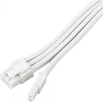 Cabo de extensão de alimentação SILVERSTONE PCIe 8‑pin SST-PP07E-PCI8W-V2 30 cm branco
