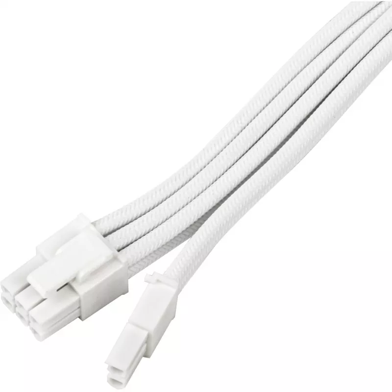 Cabo de extensão de alimentação SILVERSTONE PCIe 8‑pin SST-PP07E-PCI8W-V2 30 cm branco